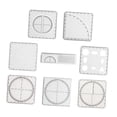 thumbnail image 2 of Aymzbd 8Pcs Geometric Ruler Mathematics Drawing Ruler Multifunction Measuring Templates, 2 of 9
