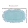 thumbnail image 3 of Home Weavers Hampton Crochet Bath Mat 100% Cotton Bathroom Rugs Set, Washable Rug, Extra Soft and Absorbent bath Rug, Kitchen Mat, Bath Mat Set, Bath Floor Mat Reversible, 24"x40" Rectangle, Aqua, 3 of 4