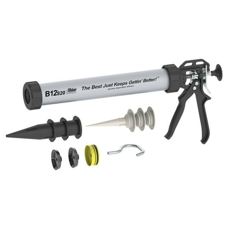 Albion Engineering B12S20 Manual Drive Sausage Caulk Gun, 20 oz