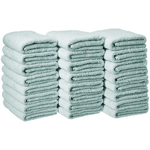 Photo 1 of Basics Cotton Hand Towels, Ice Blue - Pack of 9