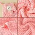 thumbnail image 3 of Toallas De Poliéster Toalla absorbente gruesa de coral con diseño de girasol, color rosa, para limpieza de cocina con lazo para colgar (1 unidad) JASKFLY, 3 of 7