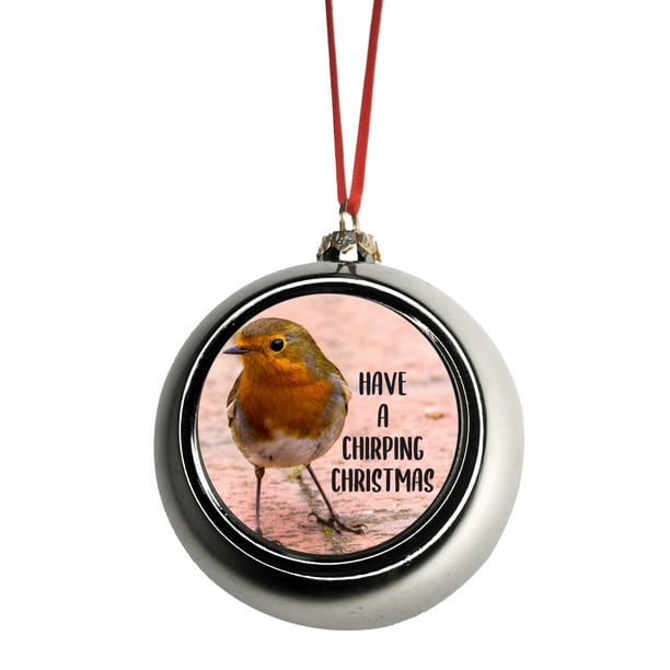 Robin Ornaments for Tree English Robin Bird Christmas Wish Ornament
