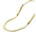 thumbnail image 4 of YTTAL Necklaces For Women 14K Gold Filled Herringbone Chain 18" 10mm Gold Plated Necklace, 4 of 7