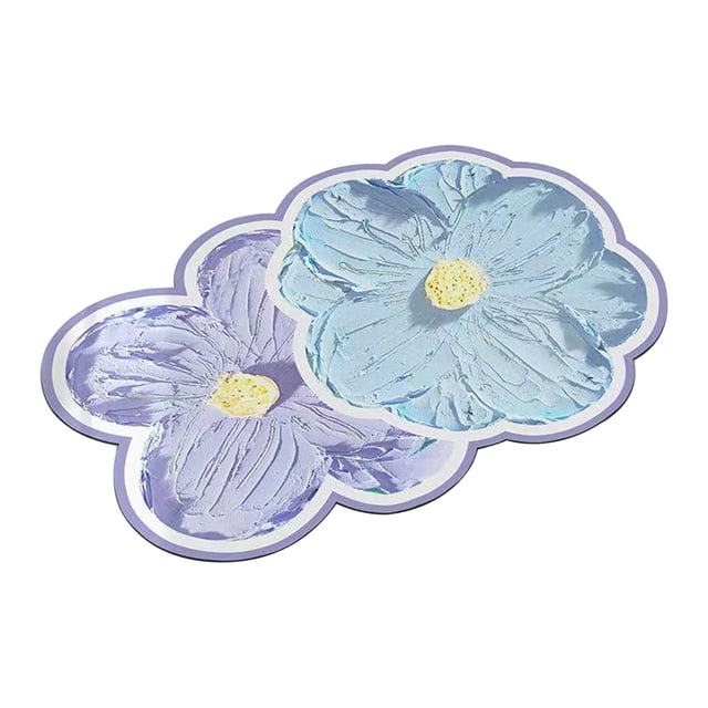 Welcome Mat Outdoor Plant Rug Anomalous Flower Blue Entry Way Rugs Indoor House Warming Gift Personalized Home Decor 16x24IN Summer Door Mats Coir Door Mat Durable Soft Entry Doormats for Entryway