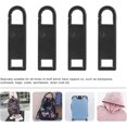 thumbnail image 3 of Tiradores de cremallera de repuesto, fijador de cremallera, etiquetas de reparación para ropa, Maleta, mochila, bricolaje, 5 uds., 3 of 5