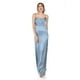 thumbnail image 4 of Vestido de escote drapeado Roman Fashion /Juvenil, 2005 (Azul claro) azul ECH, 4 of 5