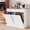White/Light Brown Top, variant on AHB Double Tilt Out Trash Cabinet with Drawers & Handles, Fits Two 13 Gallon Trash Bins for Kitchen, 39.76"L x 13.58"W x 38.58"H, White