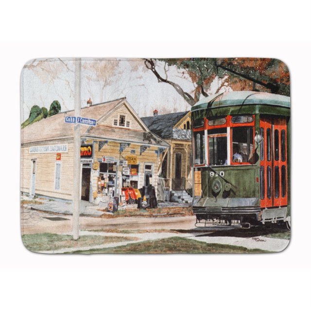 "Caroline's Treasures New Orleans Street Car Floor Mat, 19" x 27 ", multicolor" Caroline's Treasures 8108RUG