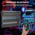 Service Mixer Audio 12 Audio Interfacer Sound Board Mixer DJ Mixer 16-Bit DSP Effect USB ...
