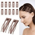 thumbnail image 3 of RAGUPEL 30 Pcs Metal Hair Clips,2" Compact Hair Clips for Styling,Fringe and Flyaways Snap Hair Clips,Coffee, 3 of 4