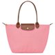 thumbnail image 1 of Bolso de mano con forma de bola de masa de nailon para mujer, bolso de mano de gran capacidad con asa de cuero, impermeable, plegable, de un solo hombro, 1 of 5