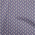 thumbnail image 1 of oneOone Cotton Poplin Violet Fabric Peacock Dress Material Fabric Print Fabric By The Yard 42 Inch Wide, 1 of 5