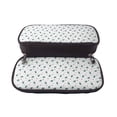 thumbnail image 5 of Lsque Hand Drawn Turtle Printed Big Capacity PU Leather Pencil Case Large Pencil Pouch Stationery Pen Bag Pencil Holder for Teen, 5 of 6