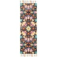 thumbnail image 5 of Safavieh  Handmade Aspen Lutie Boho Tribal Wool Rug Black/Purple 2'  x  3' 2' x 3' Indoor,Accent,Handmade Rectangle, 5 of 10