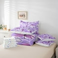 thumbnail image 6 of Homewish Floral Dragonflies Bedding Comforter Set 7 Pieces for Teens Female Men,White Flowers Dandelion Full Bedding Set Lightweight,Vintage Aesthetics Fitted Sheet Flat Sheet, 6 of 8
