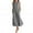 Black, variant on Ruimatai Women Dress Summer Women Casual Striped Sleeveless Dress Crew Neck Linen Pocket Long Dress