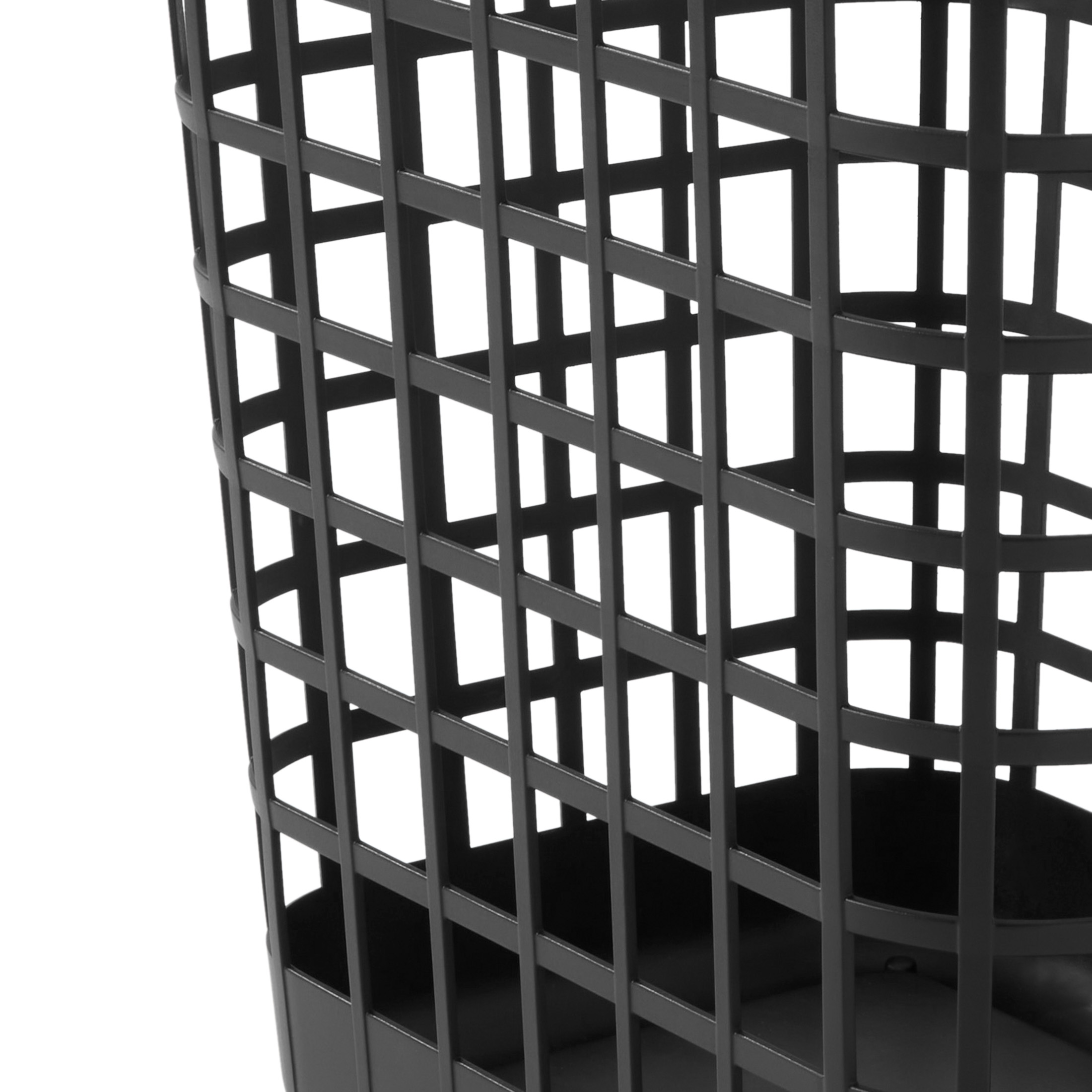 Mainstays 2.6 Bushel Rolling Laundry Hamper, Black photo 4