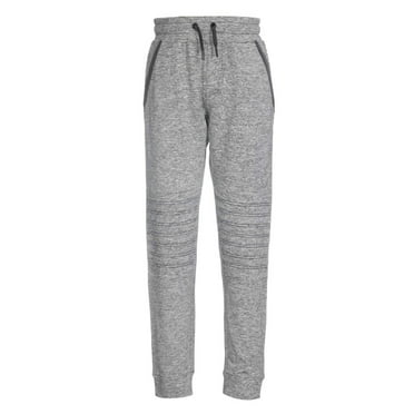 Univibe Men's Echo Space Dye Light Gray Knit Jogger Pants Gray Size X-Large