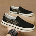 thumbnail image 4 of Men's Fashion Casual Cloth Shoes Canvas Slip-on Loafers Espadrille Walking Sneakers Boat Shoes, 4 of 7