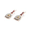 thumbnail image 4 of Creative Unny Cartoon Chopsticks Sushi Earrings Exaggerated Rhinestone--B|Model code6961 B, 4 of 4