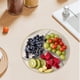 thumbnail image 5 of Frutero grande de bambú con 5 compartimentos para entretener, bandeja de madera resistente para aperitivos, ideal para servir en la mesa de centro, ideal para fiestas y reuniones familiares., 5 of 7