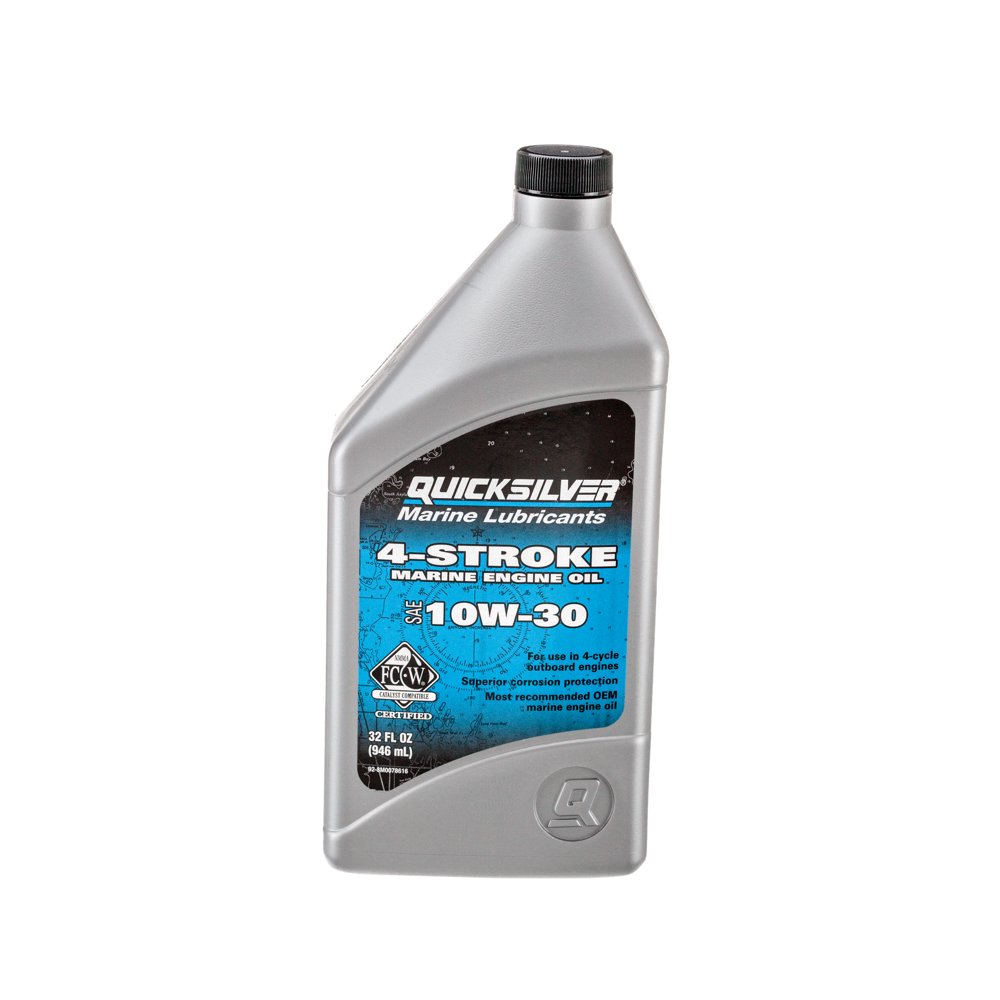 Quicksilver 4Stroke Marine Engine Oil SAE 10W30 1 Pint 8M0078616