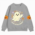 thumbnail image 6 of CAUYDY Halloween Sweatshirts for Girls Boys Spooky Ghost Pumpkin Graphic Pullover Long Sleeve Spooky Season T-shirt,, 6 of 6