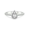 thumbnail image 3 of 3 Carat IGI Certified Pear Shape Lab Grown Diamond Engagement Ring | 14K White Gold |Mereia Secret Halo Lab Diamond Ring | FG-VS1-VS2 Quality Friendly Diamonds, 3 of 5