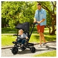 thumbnail image 2 of 4-in-1 Baby Tricycle with Push Handle, Rotatable Seat & Canopy - Black Toddler Trike for 1-5 Year Olds, 2 of 9