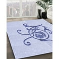 thumbnail image 2 of Ahgly Company Indoor Round Patterned Lavender Blue Area Rugs, 8' Round, 2 of 6
