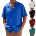 thumbnail image 6 of Chiccall Men's Button Down Dress Shirt Short Sleeve Stretch Wrinkle-Free Business Casual Shirt for Men Summer Beach Breathable Shirt, 6 of 6