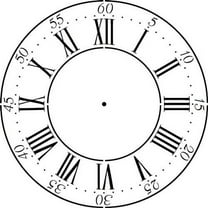 Designer Stencils  Winterthur 18 Inch Clockface Wall Stencil W005H
