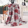 thumbnail image 2 of Pioneer Flower Floral Print Pattern Blanket,Comfortable Soft Flannel Throw Blanket,All Season,Warm Lightweight Blankets for Sofa Bed Couch Living Room Chair,40"x50", 2 of 4
