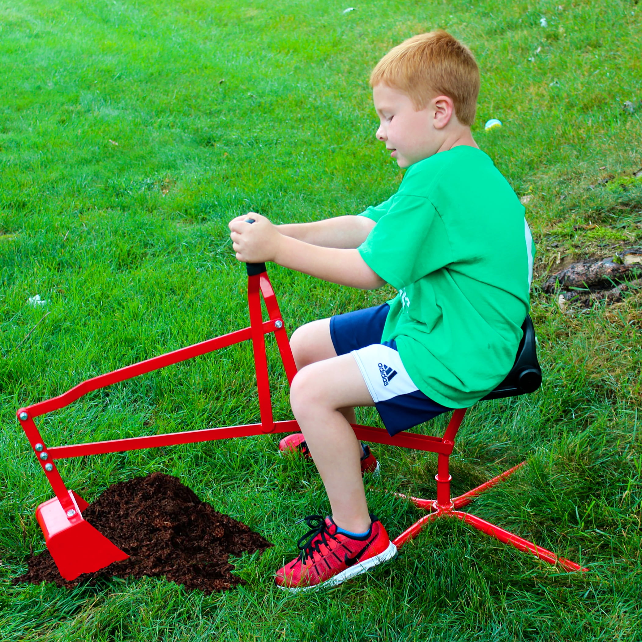Gener8 Red Metal Mighty Dig - Sand Digger - Age Group 3 to 7 Years