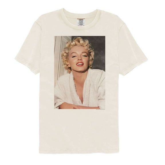 Marilyn Monroe Bathrobe Photo IVory Adult Comfort Color T-Shirt