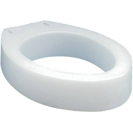 Carex Raised Toilet Seat Elevator with Easy Installation, Adds 3.5 in Height, White, 300 lb Limit
