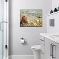 thumbnail image 2 of Lion Wall Art Lamb Cross Daisy Canvas Prints Painting Lion of Judah Pictures Framed Artwork Home Decor for Bathroom Dinning Living Room 16"x12", 2 of 6