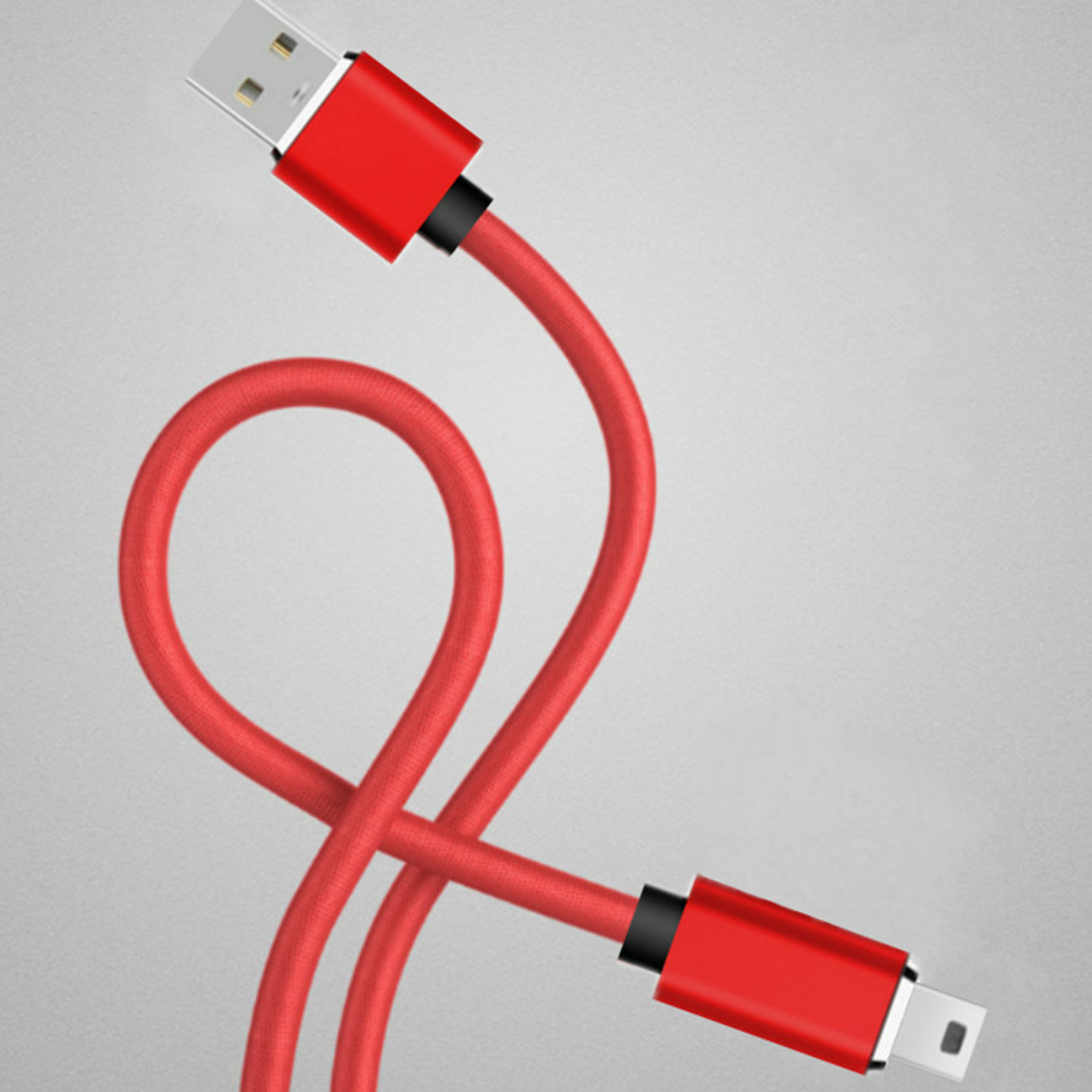 USB 2.0 A Male to Mini B Male with Screw (M3) Locking Cable, 12in, 2m, 5m