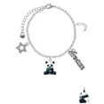 thumbnail image 2 of Delight Jewelry Resin Panda Bear Silvertone Dream Big Charm Bracelet, 7.5+2" Extender, 2 of 4
