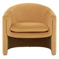 thumbnail image 4 of SAFAVIEH Couture Laylette Modern Velvet Solid Accent Chair, Pumpkin Orange, 4 of 8
