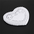 thumbnail image 1 of 300pcs 4 Inch White Love Heart Paper Lace Doilies Doily for Cardmaking Scrapbooking, 1 of 7
