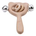 thumbnail image 1 of Sonajero de madera natural para bebé, estilo Montessori, anillo para pasta de dientes, bonito juguete hecho a mano con cuentas, bonito diseño, 1 of 3