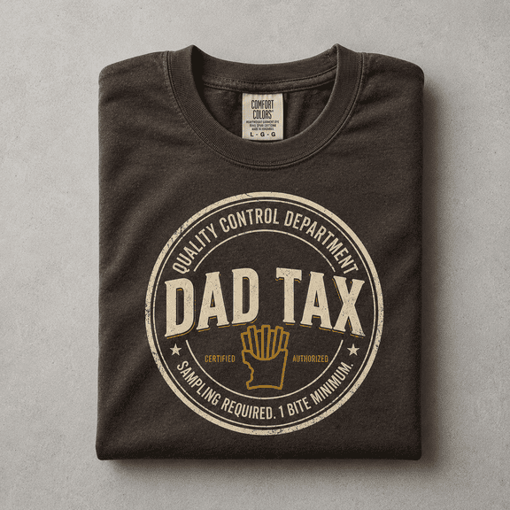 Fathers Day Comfort Colors Shirt, Dad Tax Quality Control Department Tee, Funny Vintage Stamp Husband Dad Sampling Required Gift, Unisex
