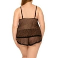 thumbnail image 2 of Smart & Sexy Women's Sheer Mesh & Lace Trim Chemise Lingerie Set, 2 of 5