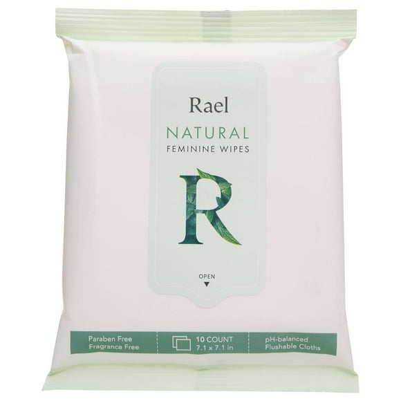 Rael - Natural Feminine Wipes - 10 Count