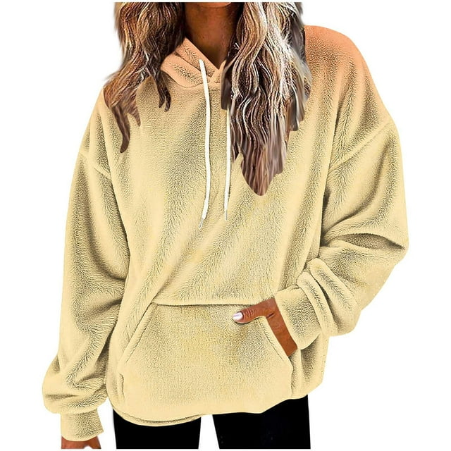 Women’s Colorful Oversized Hoodie Long Sleeve Gradient Color Block Sweatshirt with Drawstring and Pockets Fall Winter Loose Casual Hooded Top for Everyday Comfort and Style