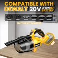 thumbnail image 3 of Aspiradora inalámbrica para batería Dewalt de 20 V, aspiradora eléctrica de mano 5 en 1 con potente motor de 500 W, 46 CFM portátil con 2 filtraciones HEPA para el hogar, piso, alfombra, coche (solo, 3 of 5