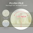 thumbnail image 2 of Ultra Soft Rug for Living Room, 4X6 Fluffy Shag Area Rug for Bedroom, Modern Shaggy Carpets Fuzzy Rug for Teens Dorm Nursery Home Decor Aesthetic, Upgrade Anti-Skid Durable, Cream White, 2 of 18