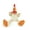 White, variant on goDog® Checkers™ Skinny Brown Rooster with Chew Guard Technology™ Durable Plush Squeaker Dog Toy, Small, Brown