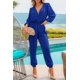 thumbnail image 5 of Mono Enterizo PRETTYGARDEN Azul Real Cuello en V con Cinturón XXL, 5 of 7